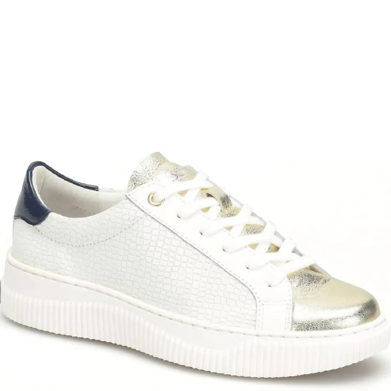 Retro - Style Women's Sneakers in Pastel Colors for a Nostalgic and Fashionable VibeWomen's Fianna Sneaker In White/ Platino