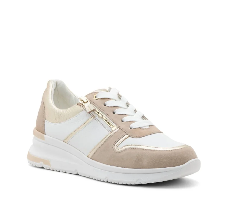 Wide - Width Women's Sneakers for Comfortable Fit for Those with Wider FeetWomen's Nevada 3 Sneakers In Sand/white