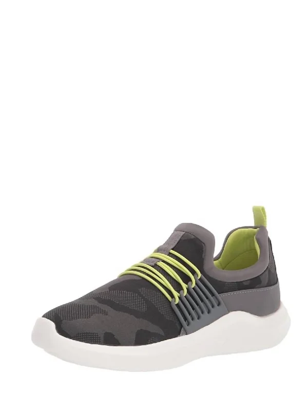 Women's Sneakers with Hidden Wedges for a Subtle Height Boost and Added StyleWomens Nova Ave Sneaker - Wide Width In Grey Combi