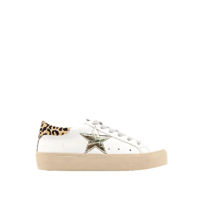 Women's Sneakers with Hidden Wedges for a Subtle Height Boost and Added StyleWomen's Reba Sneaker In Gold Crinkle