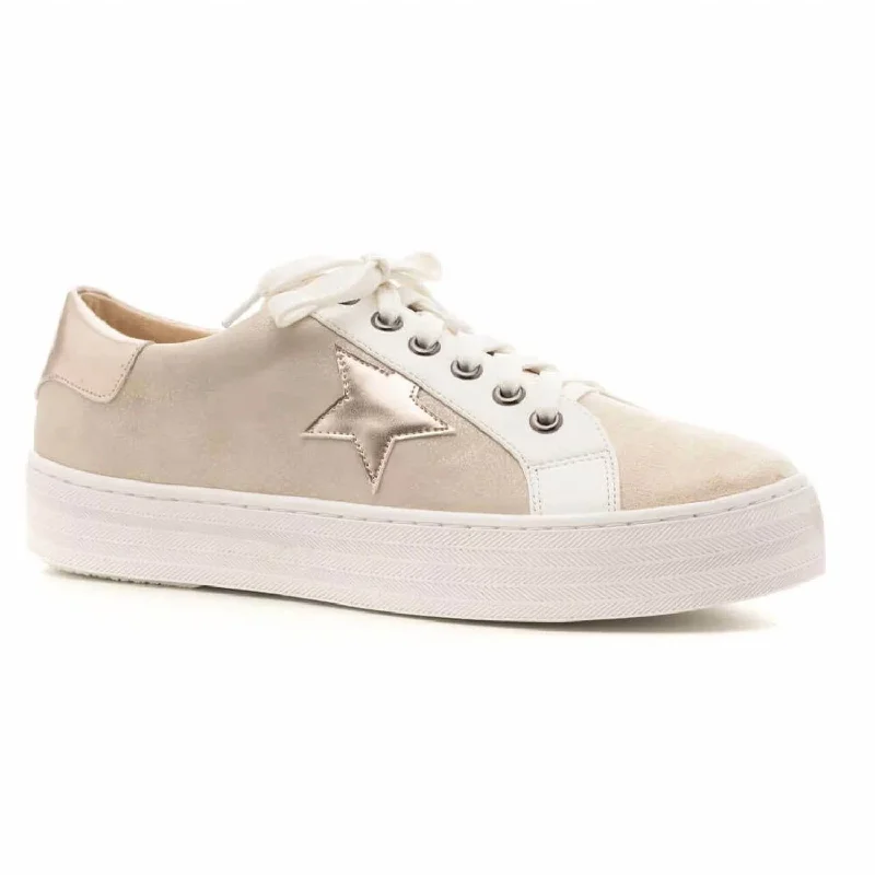 Wide - Width Women's Sneakers for Comfortable Fit for Those with Wider FeetWomen's Star Gaze Sneakers In Tan