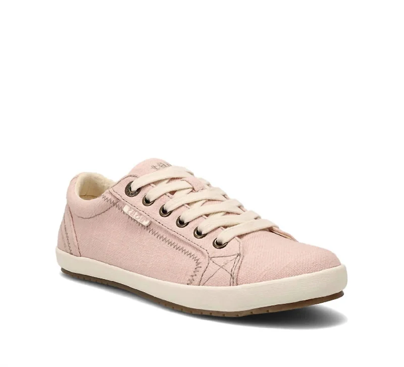 Retro - Style Women's Sneakers in Pastel Colors for a Nostalgic and Fashionable VibeWomen's Star Sneakers In Shell Pink Hemp